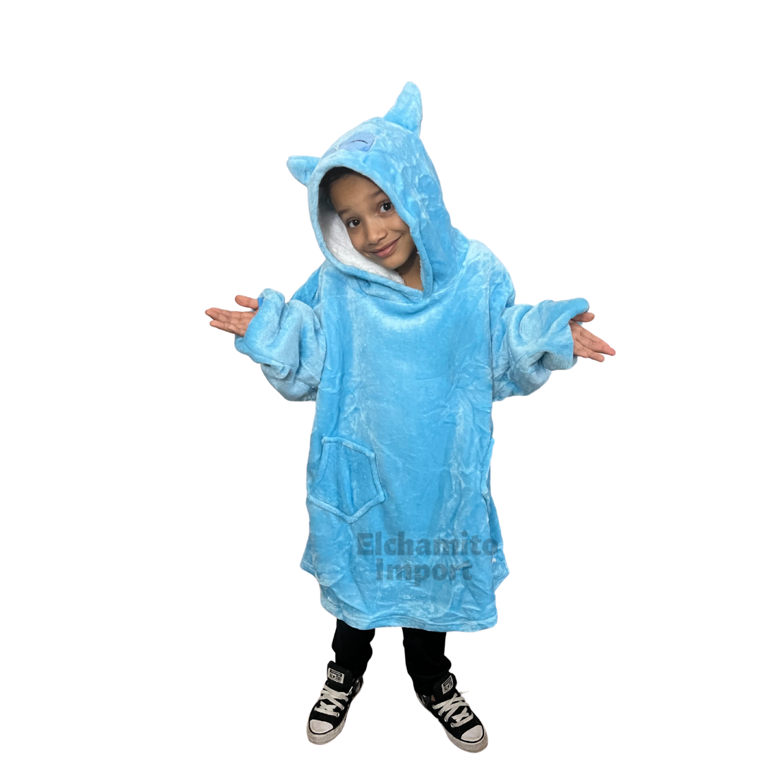 Polerón Sherpa Con Capucha Para Niños Invierno