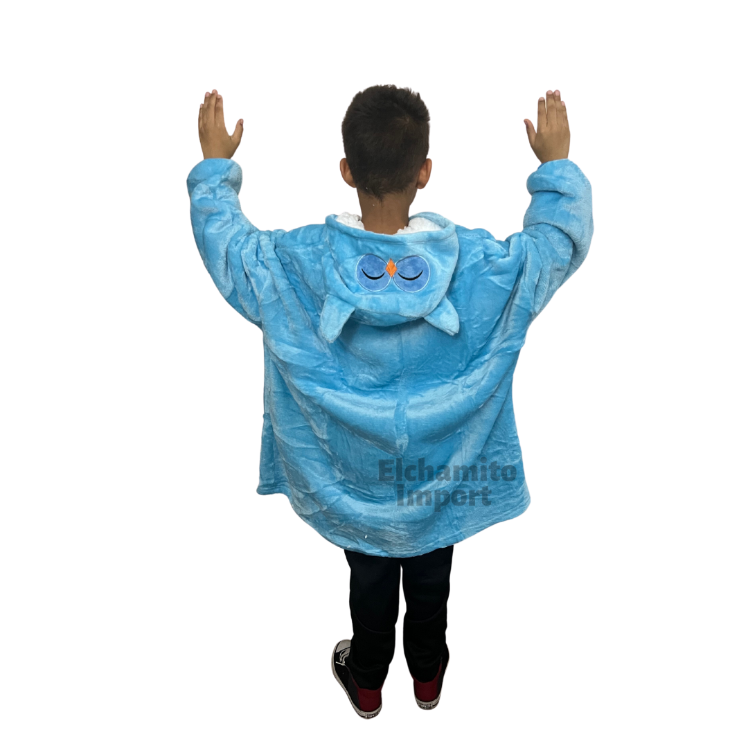 Polerón Sherpa Con Capucha Para Niños Invierno