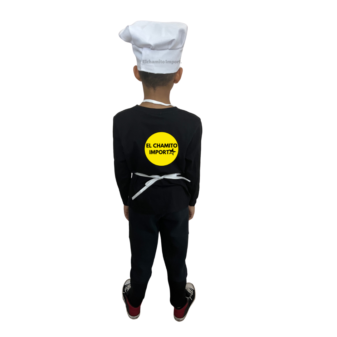 Delantal De Cocina Y Gorro De Chef Para Niños