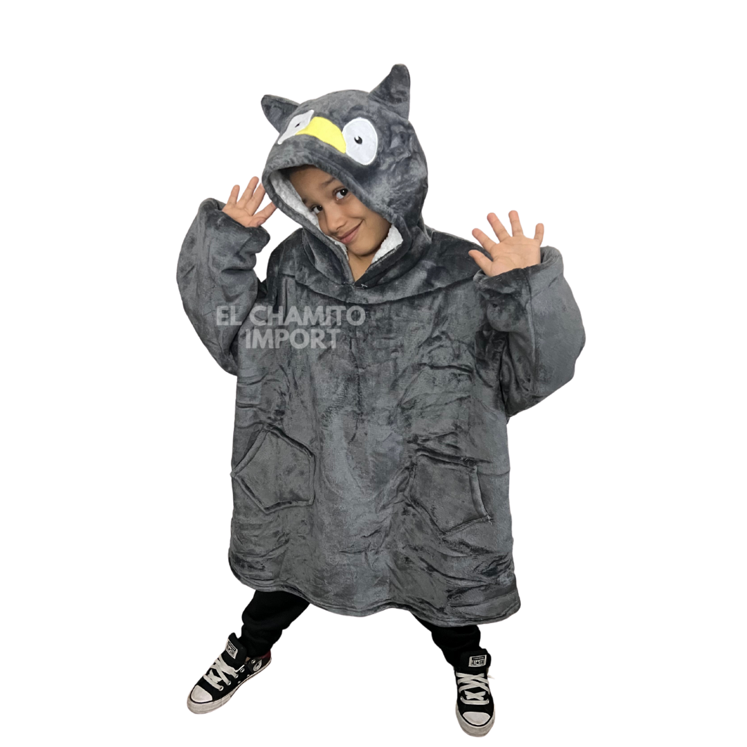Polerón Sherpa Con Capucha Para Niños Invierno