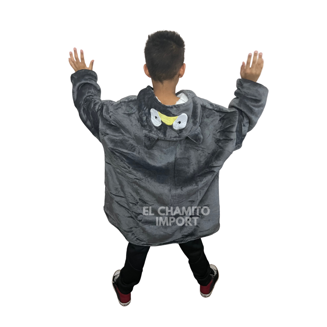 Polerón Sherpa Con Capucha Para Niños Invierno