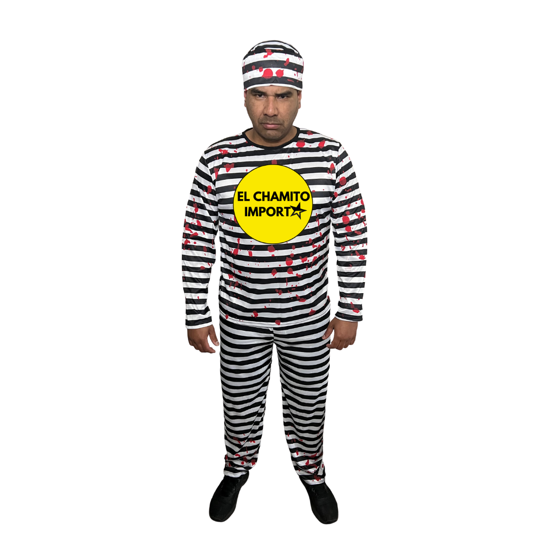 Disfraz Preso Sangriento Adulto Halloween