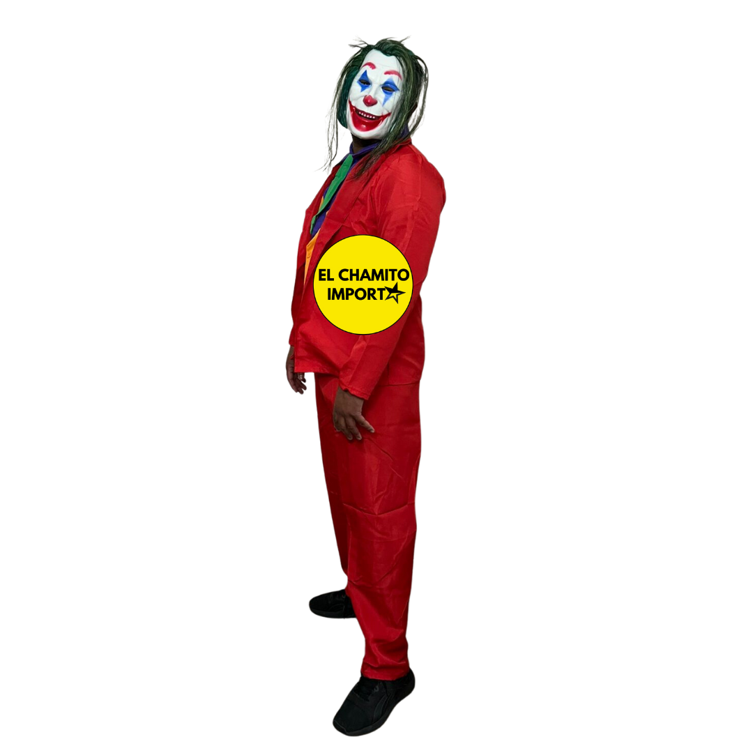 Disfraz Payaso Joker Guason Halloween Adulto