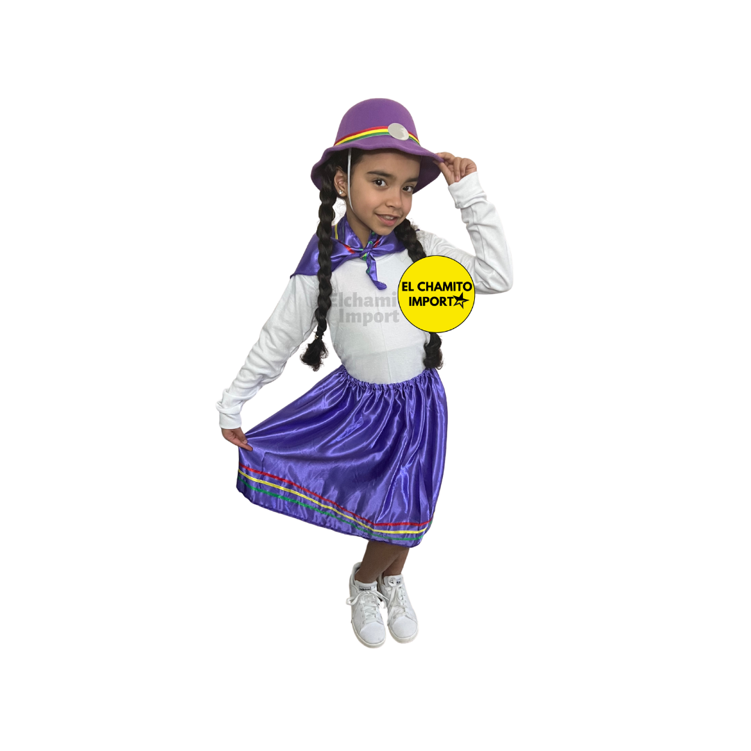 Traje Nortino Niña Baile / Fiestas Patrias
