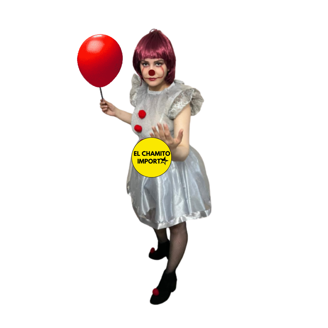 Disfraz Payasa It Pennywise Mujer Halloween