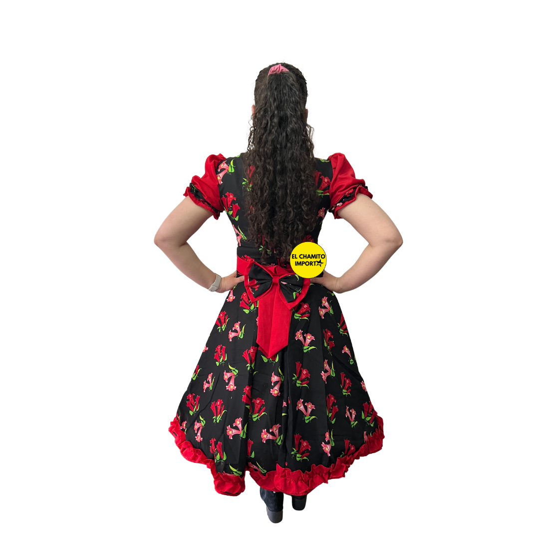 Traje Huasa China Fiestas Patrias Para Mujer