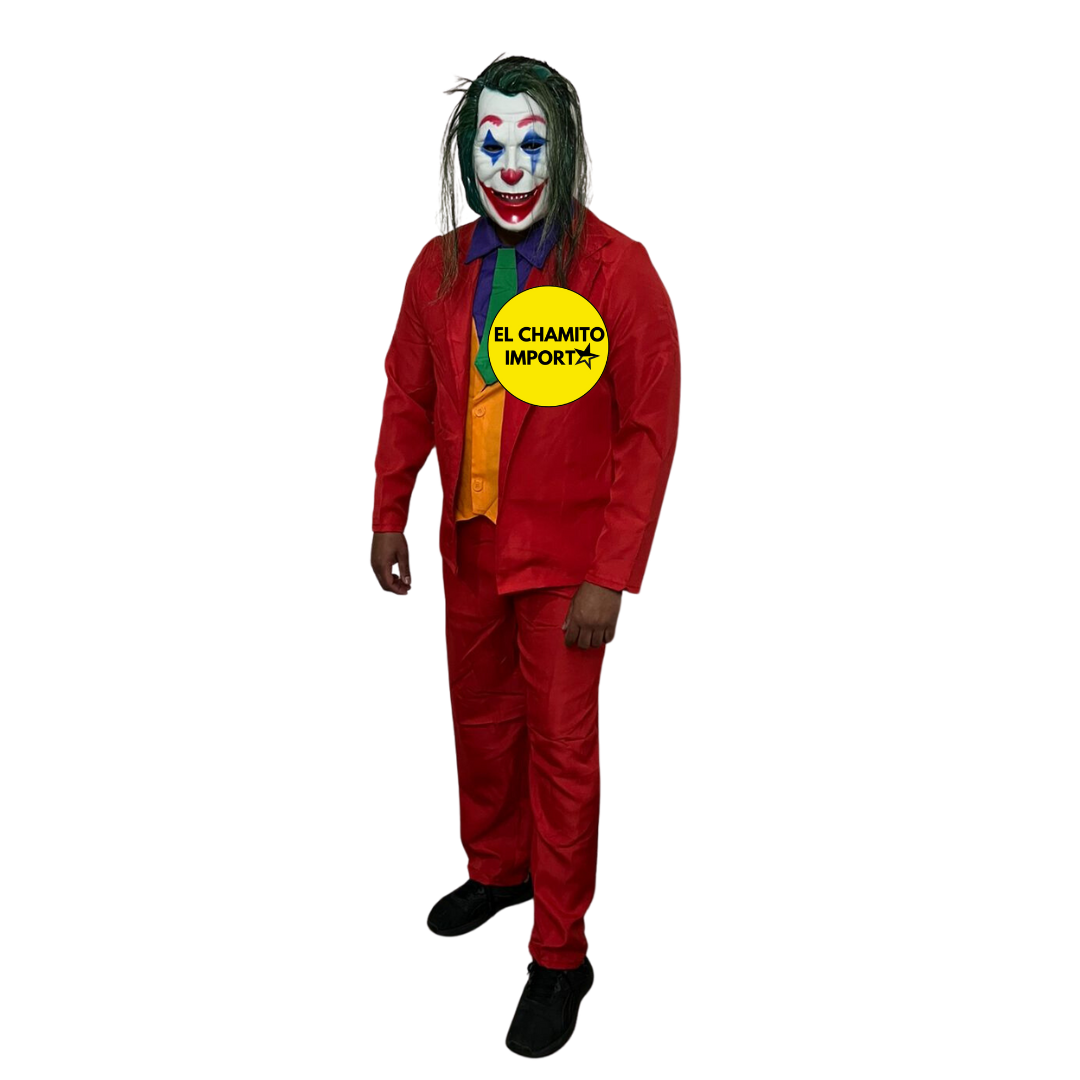 Disfraz Payaso Joker Guason Halloween Adulto
