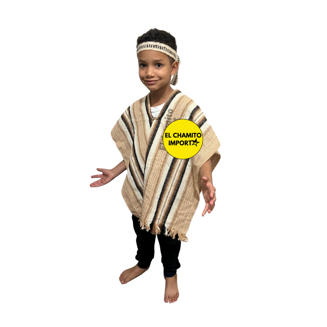 Disfraz Vestimenta Traje Mapuche Niño