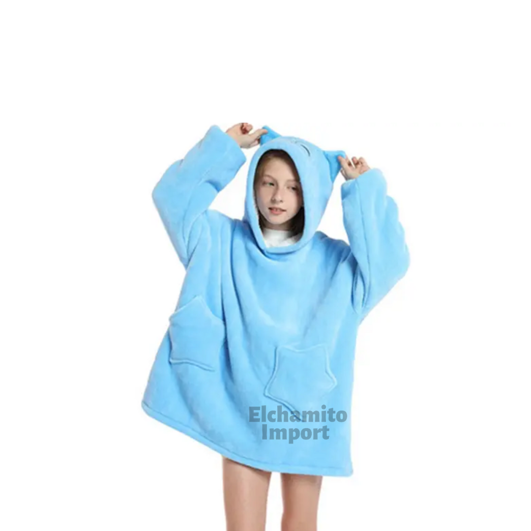 Polerón Sherpa Con Capucha Para Niños Invierno