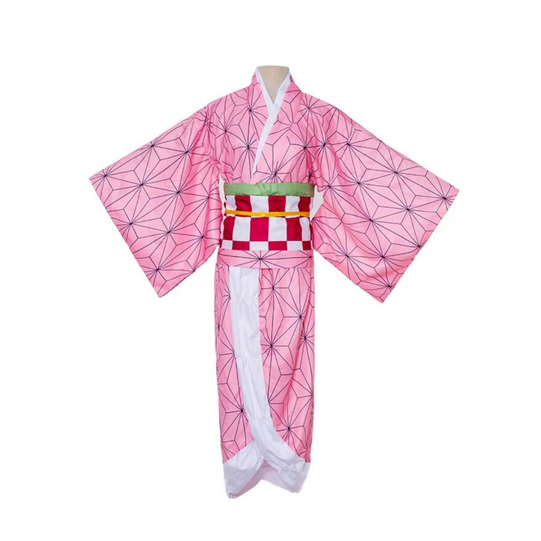Traje Disfraz Cosplay Nezuko Kamado - Con Capa Mujer