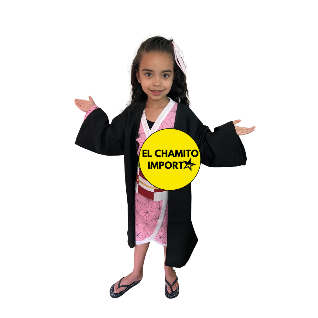 Disfraz Nezuko Kamado Kimono + Capa Cosplay