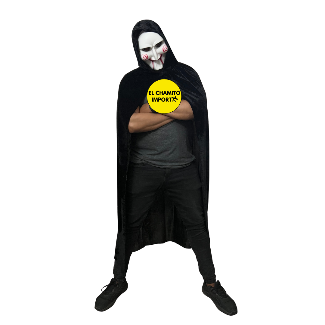 Disfraz De Titere Billy Saw Capa + Mascara Halloween