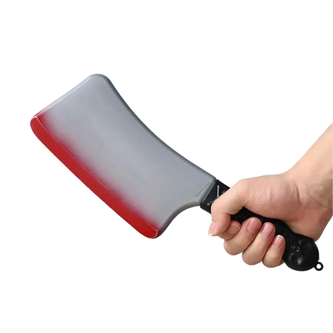 Cuchillo Hacha Sangriento Broma Falso Halloween