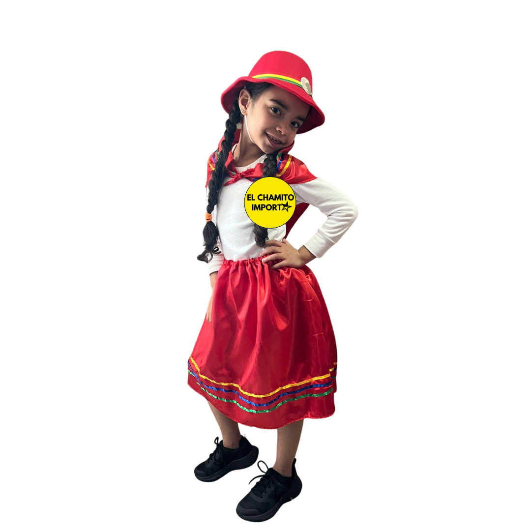 Traje Nortino Niña Baile / Fiestas Patrias