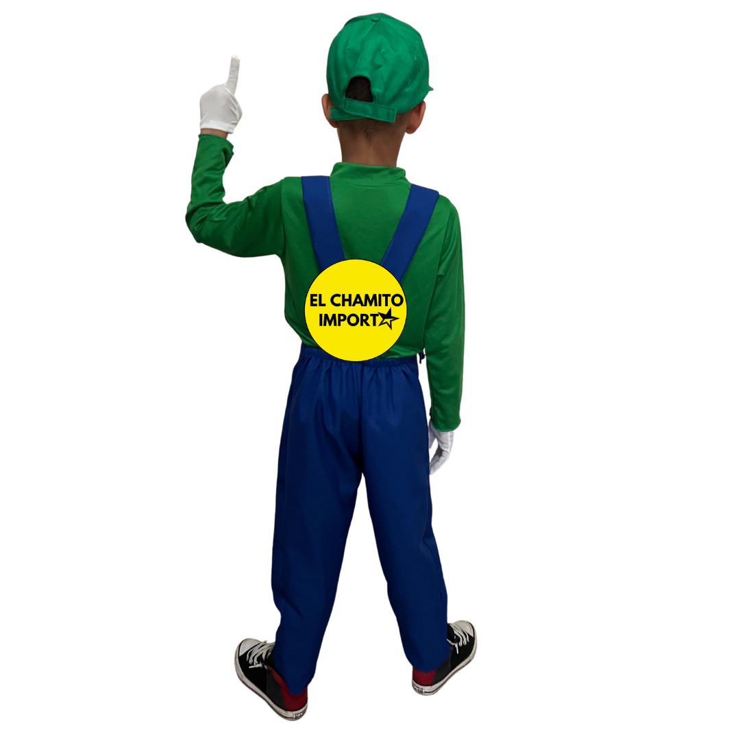Disfraz De Luigi Super Mario Cosplay Para Niño