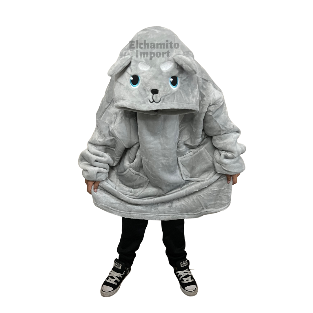 Polerón Sherpa Con Capucha Para Niños Invierno