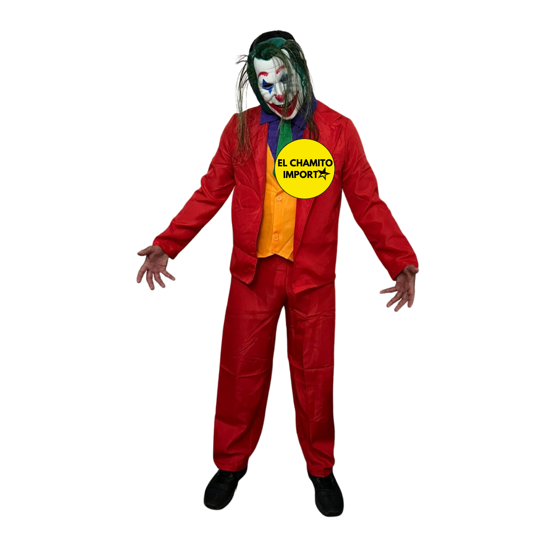 Disfraz Payaso Joker Guason Halloween Adulto