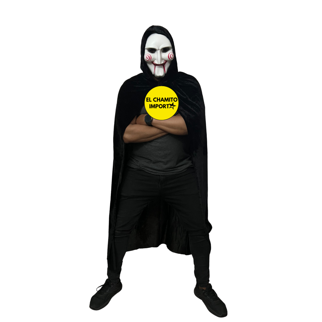 Disfraz De Titere Billy Saw Capa + Mascara Halloween