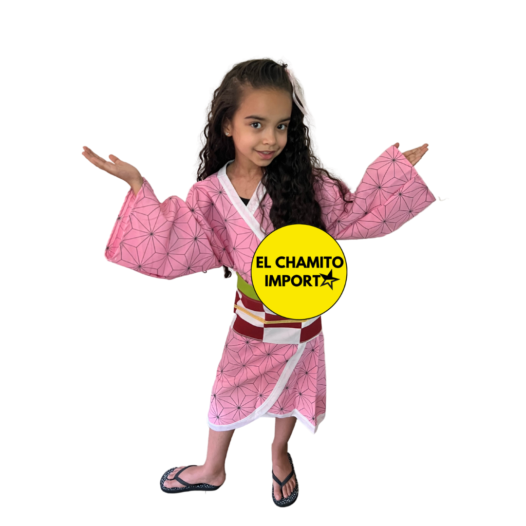 Disfraz Nezuko Kamado Kimono + Capa Cosplay