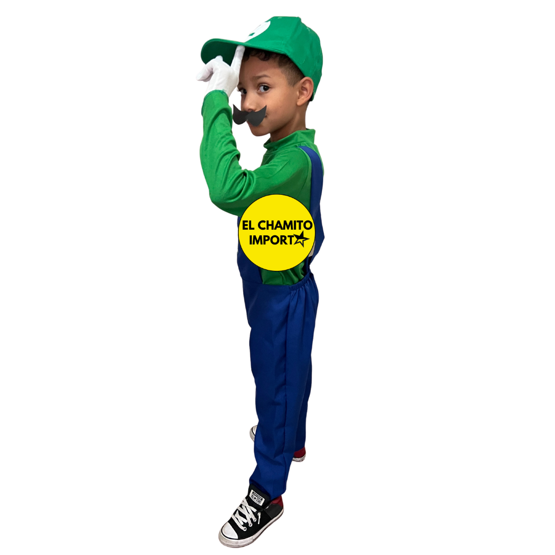 Disfraz De Luigi Super Mario Cosplay Para Niño