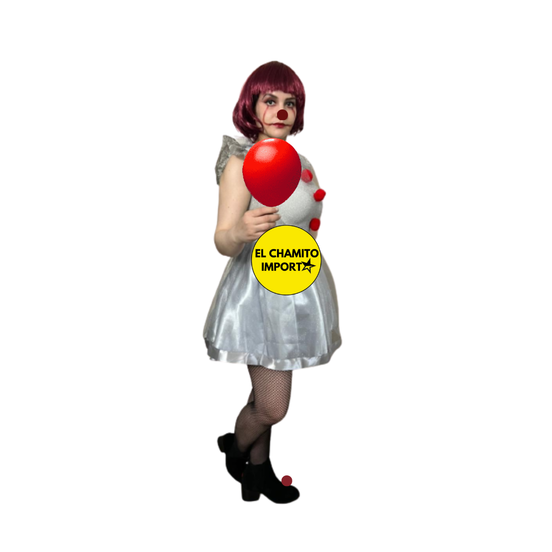 Disfraz Payasa It Pennywise Mujer Halloween