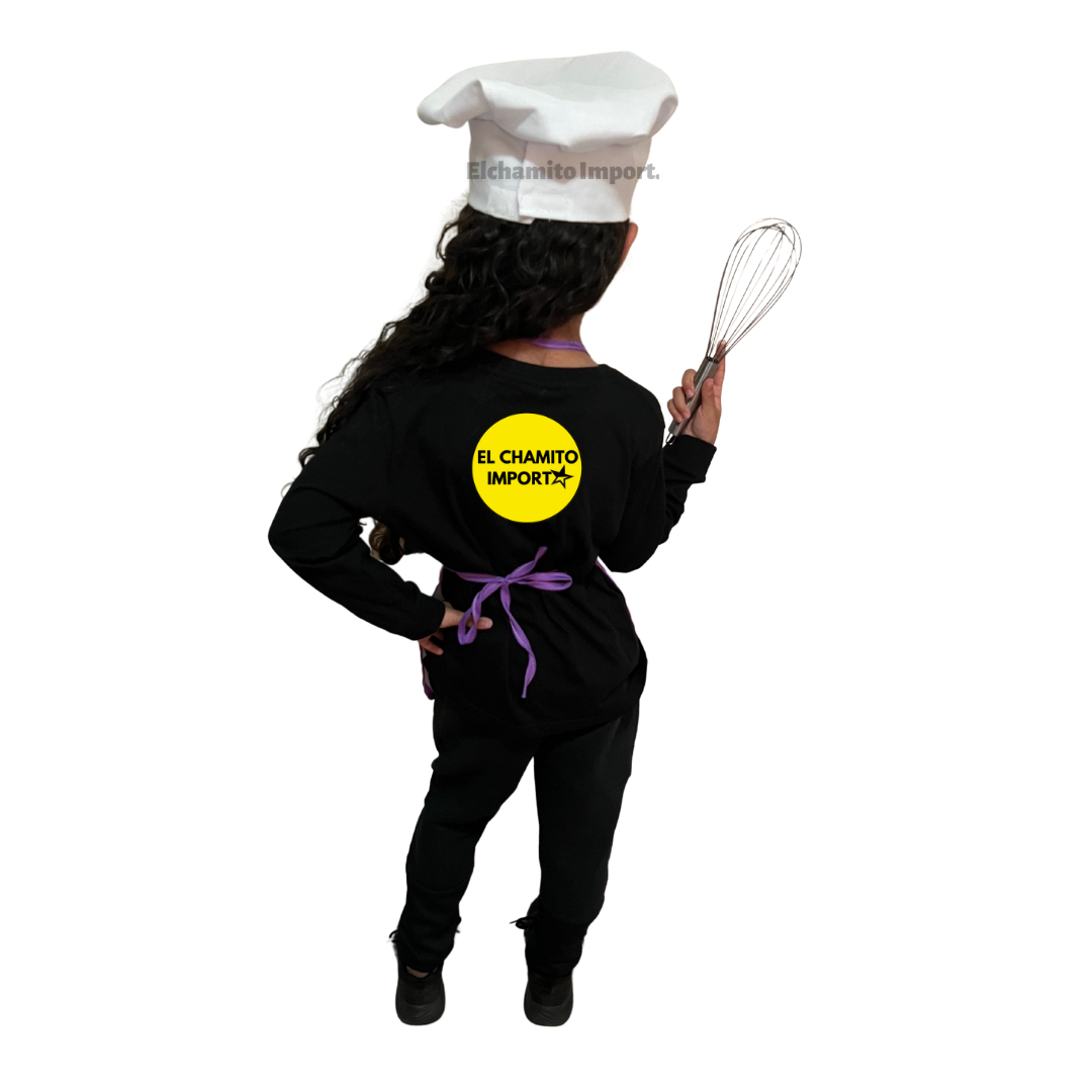 Delantal De Cocina Y Gorro De Chef Para Niños