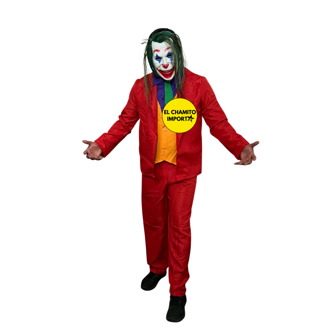 Disfraz Payaso Joker Guason Halloween Adulto