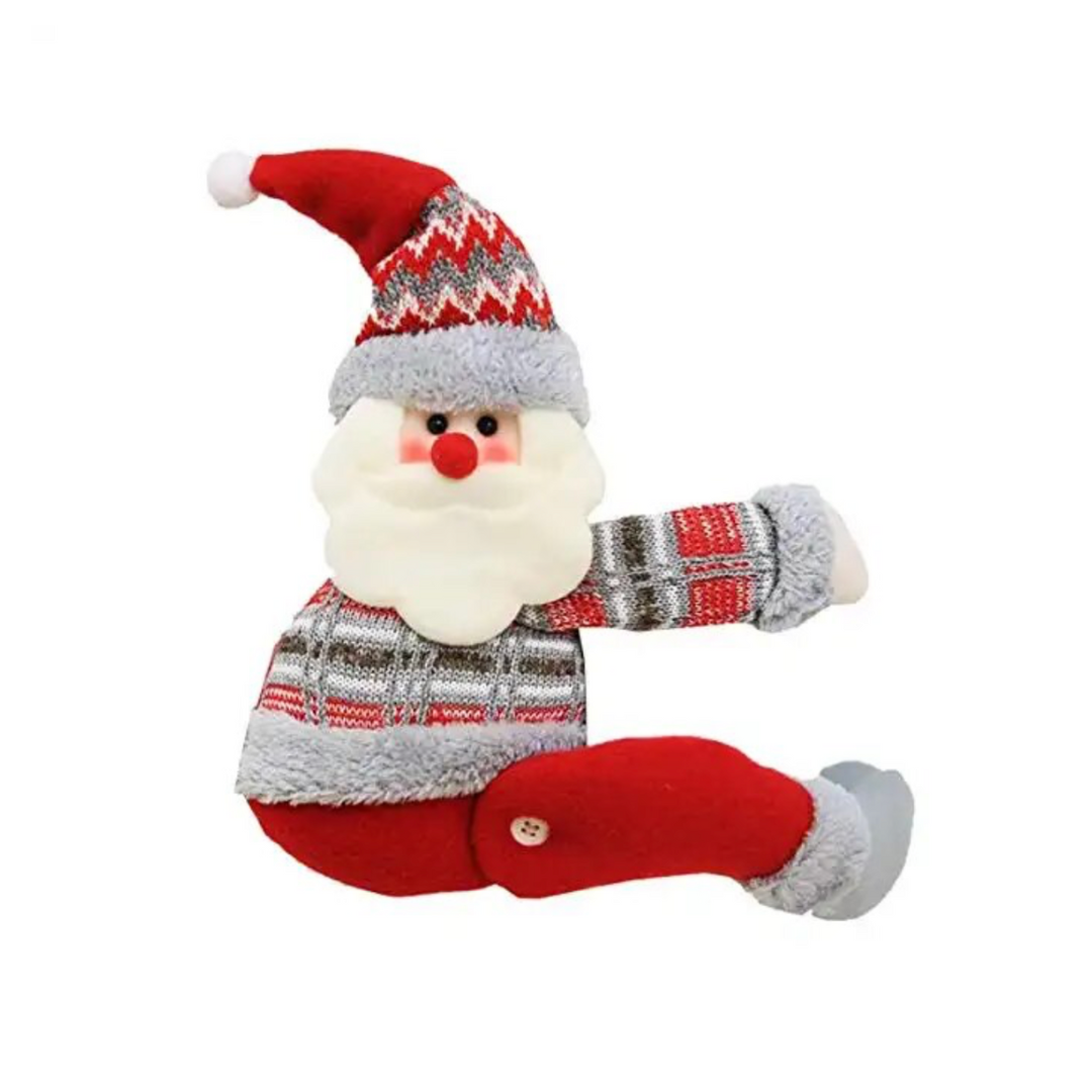Pack De 2 Soporte Santa Hebilla Cortina Decoracion Navideño