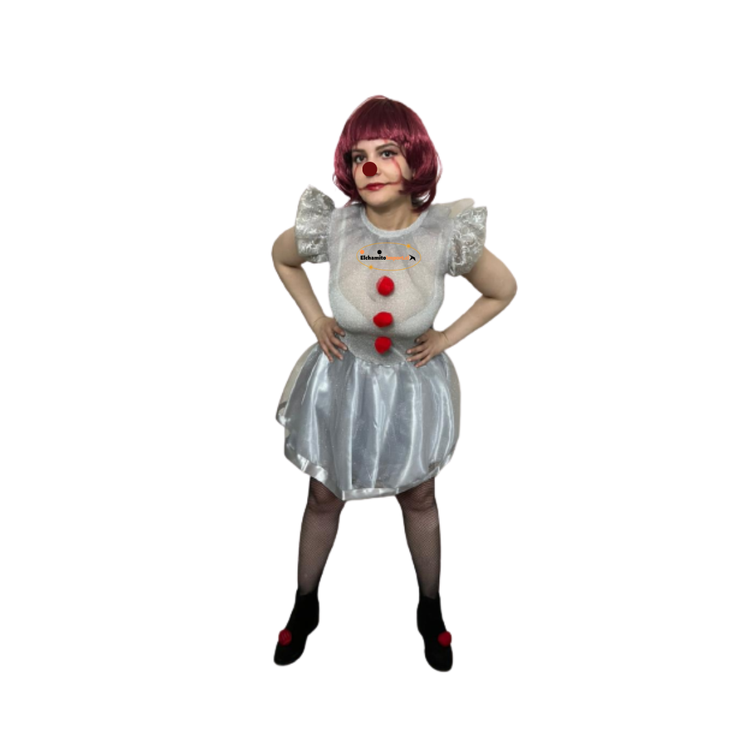 Disfraz Payasa It Pennywise Mujer Halloween