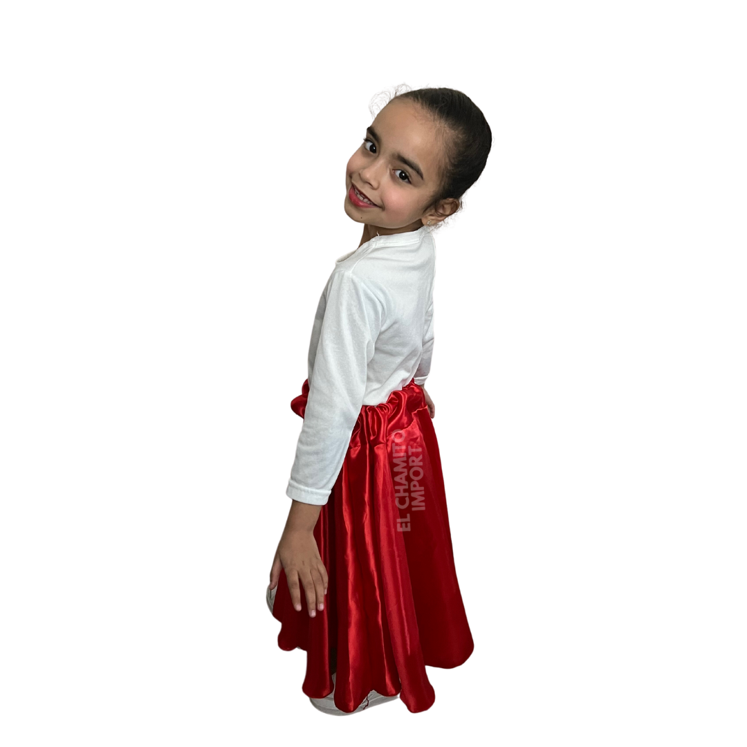 Falda Plato Para Niñas Bailes Tipicos Fiestas Patrias