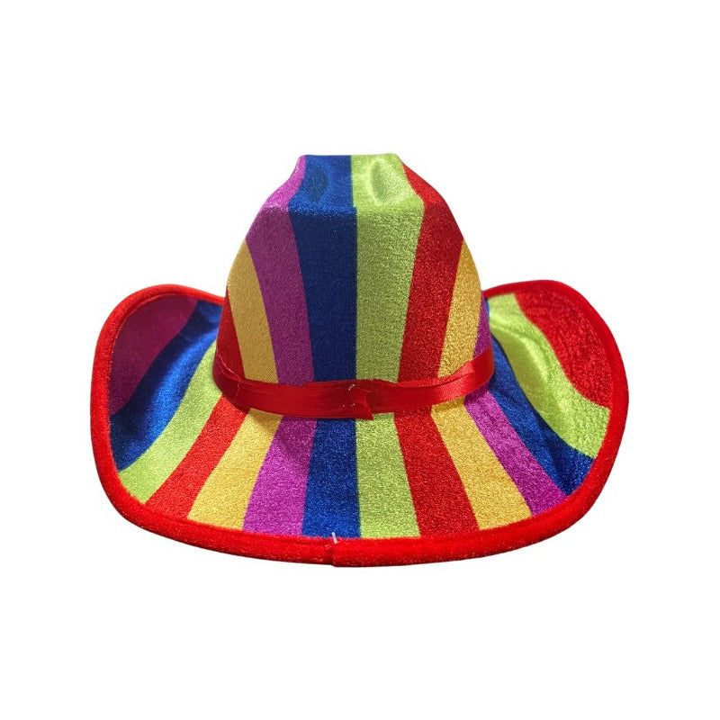 Sombrero Vaquero Arcoiris Multicolor Arcoíris