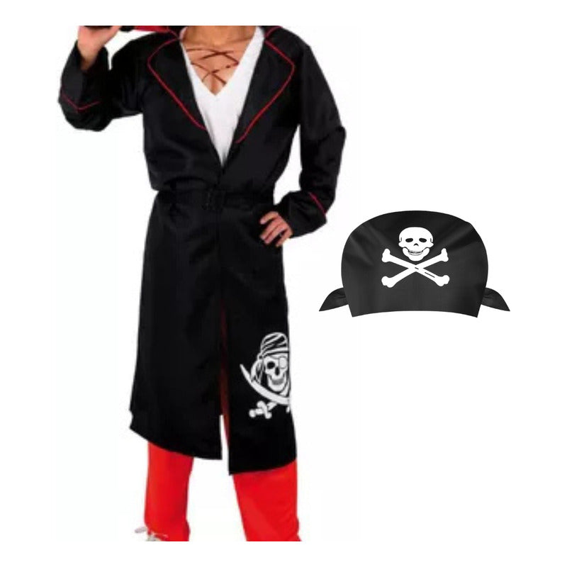 Disfraz De Pirata Niño/niña Cosplay Negro-niño 7-9
