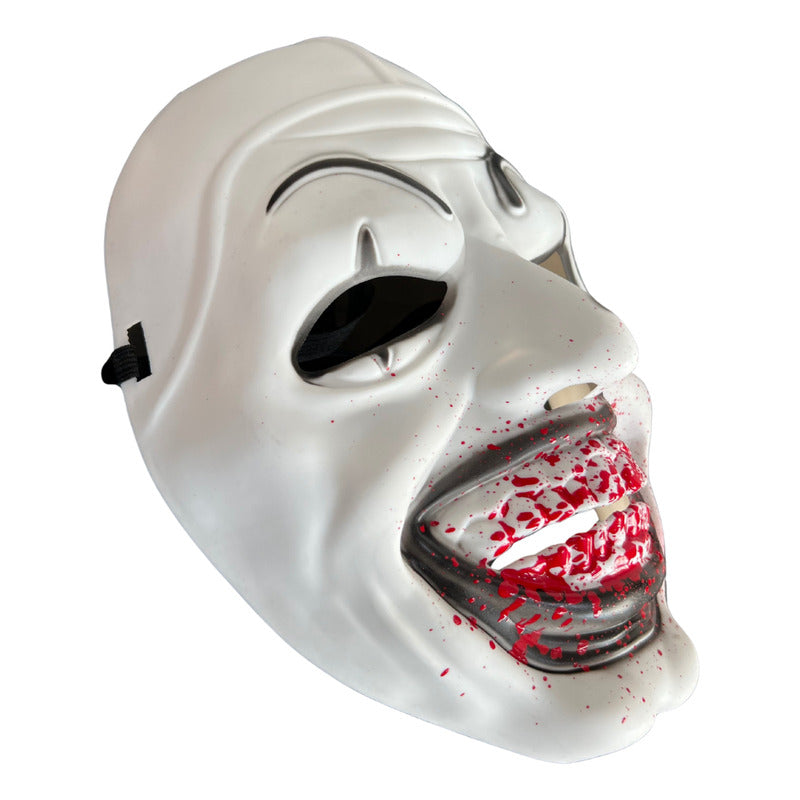 Set Disfraz Terrifier Adulto Capa + Mascara Halloween Negro 140cm