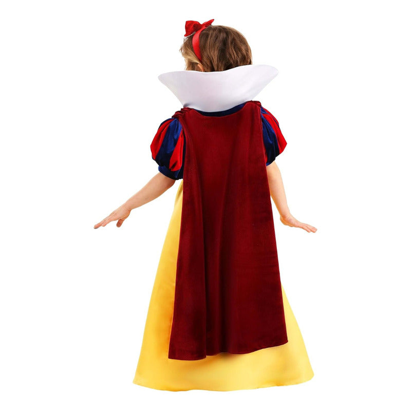 Disfraz Blancanieves Niña Con Capa Amarillo 10-12