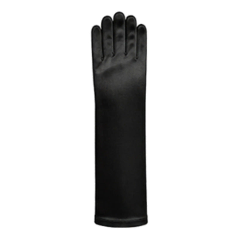 Guantes Princesa Lazo 30cm Niñas Para Cosplay Negro