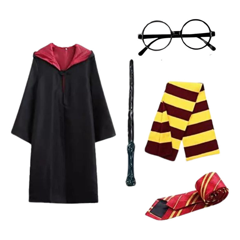 Capa Corbata Bufanda Varita De Harry Potter Disfraz Cosplay Adulto