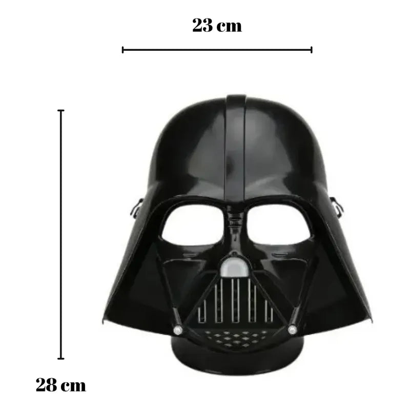 Disfraz Mascara De Darth Vader + Capa Niño Para Cosplay Negro 90cm