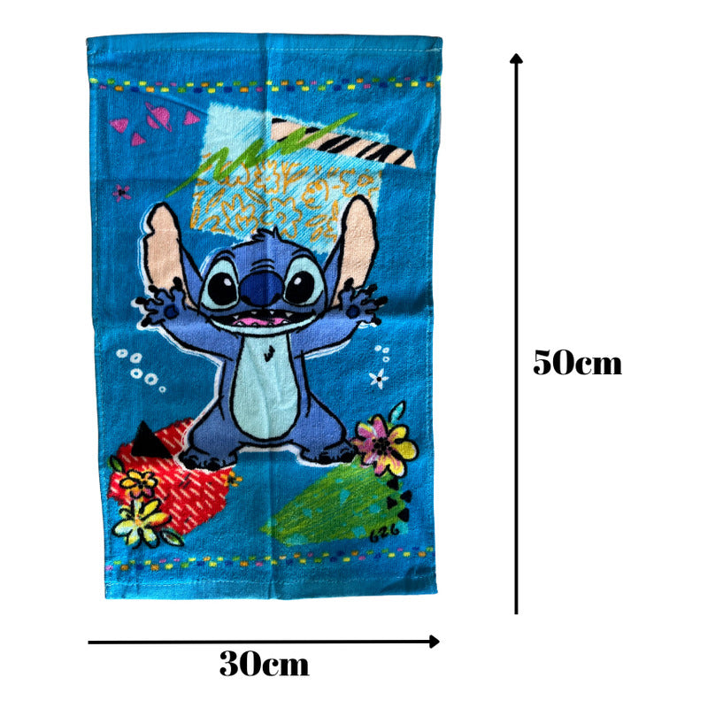 Bolsa De Genero Para Niños Párvulo + Toalla De Mano Algodon Celeste Stitch