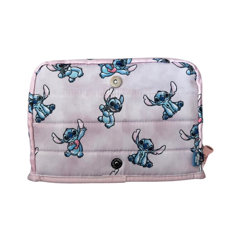Estuche Cartuchera Escolar Slim Stitch Rosa Stitch