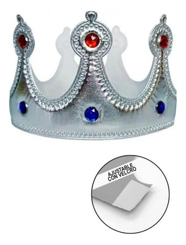 Set De Rey Corona + Cetro Disfraz Cosplay Niños