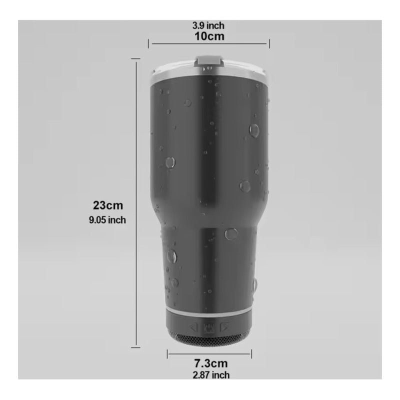 Vaso Termico 780ml Con Parlante Bluetooth