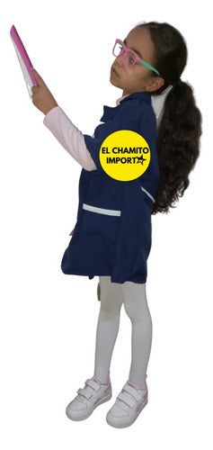 Disfraz De Párvula Delantal + Lentes Para Niños