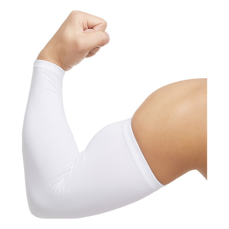 Mangas Cubre Brazos Protecion Solar Standar Blanco