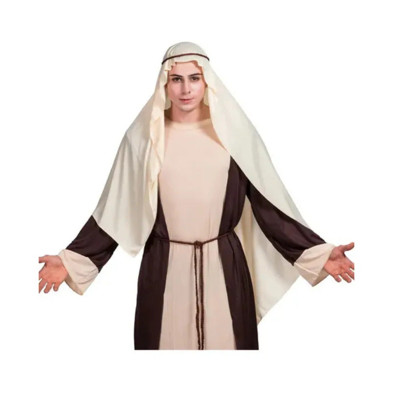 Disfraz Religioso San Jose O Discipulo Hombre Beige-cafe S