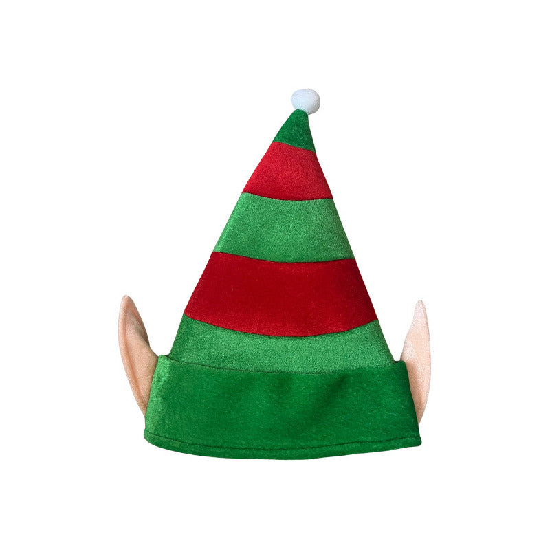 Gorro Elfo Con Orejas-cascabel Navideño