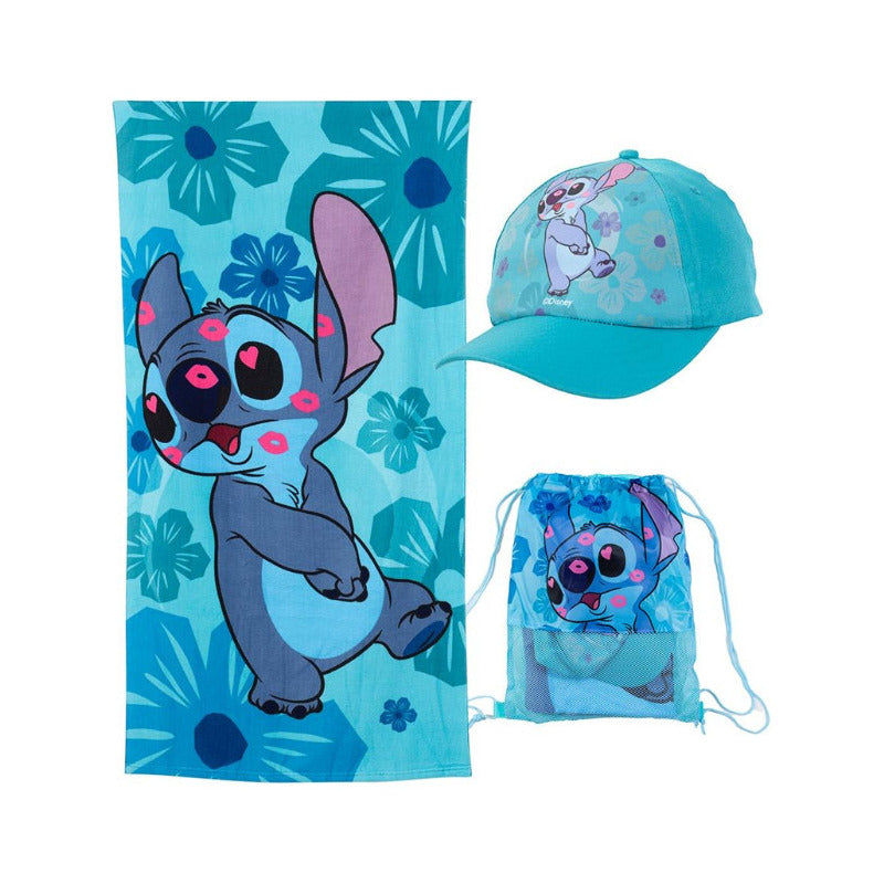 Toalla Playa + Bolso Morral + Jockey Diseños Disney Marvel