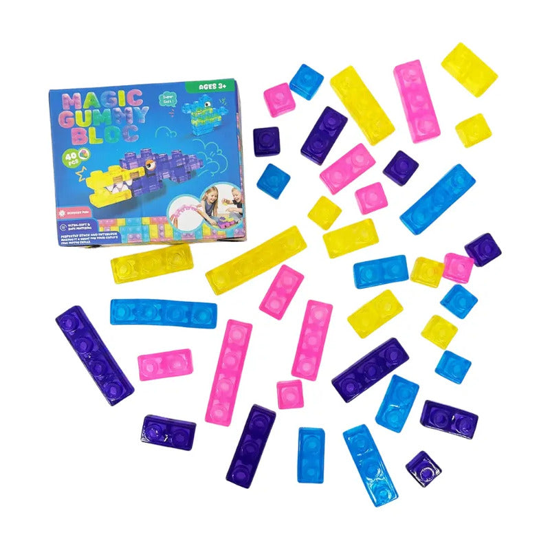 Juguete Bloques Gelatina Juguete Viral 40 Pzas 40 Multicolor