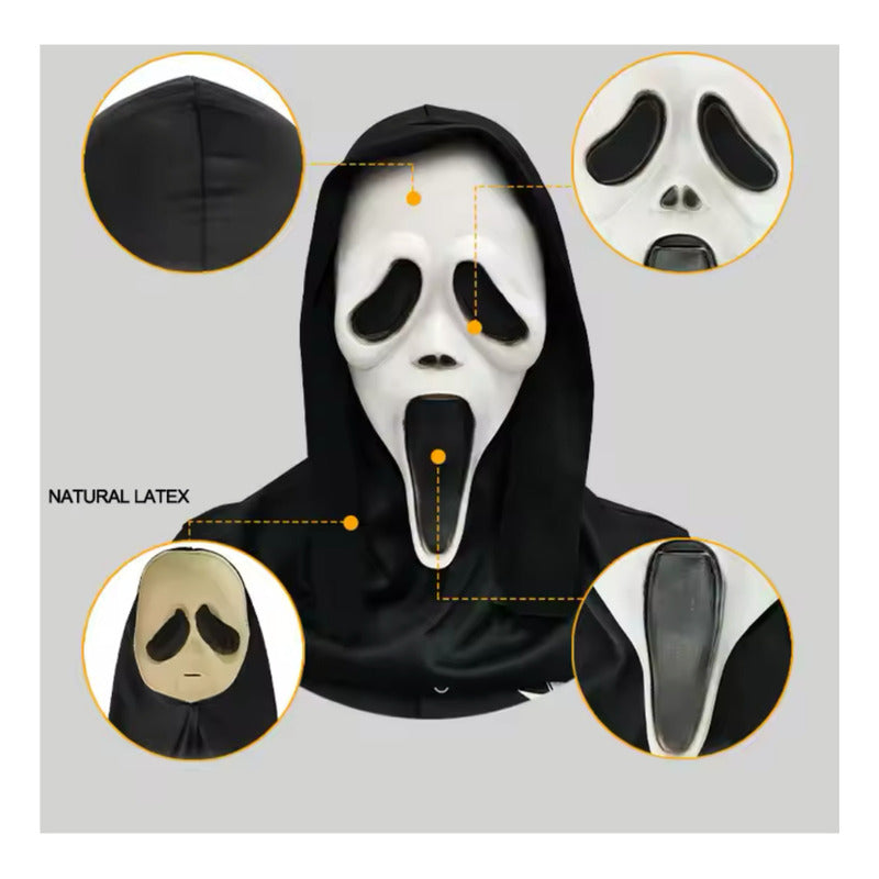 Mascara Diseño Scream Scary Movie Latex Halloween