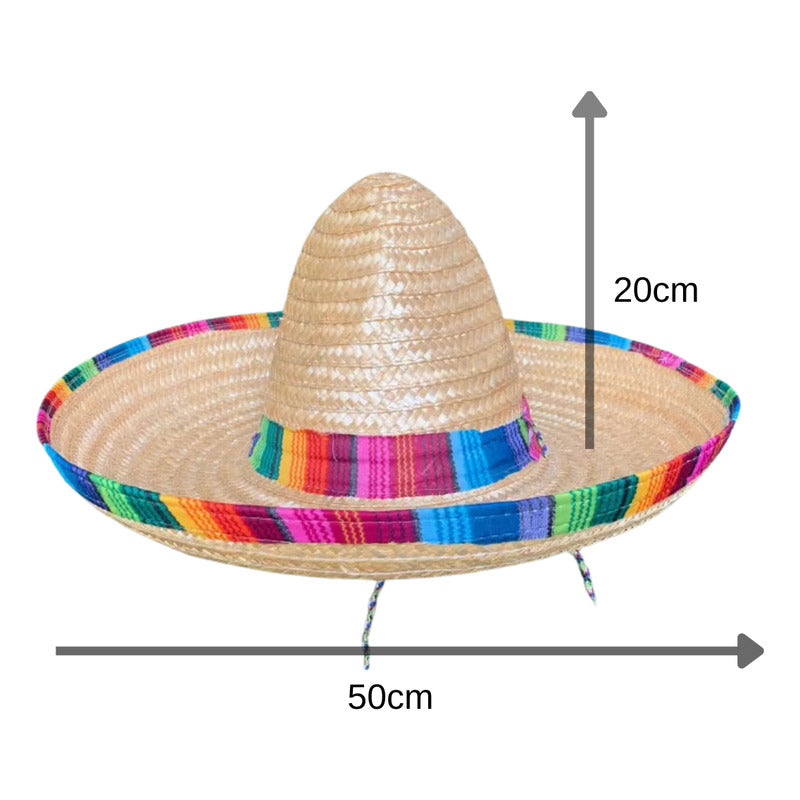 Sombrero Mexicano De Paja Beige Standar Paja