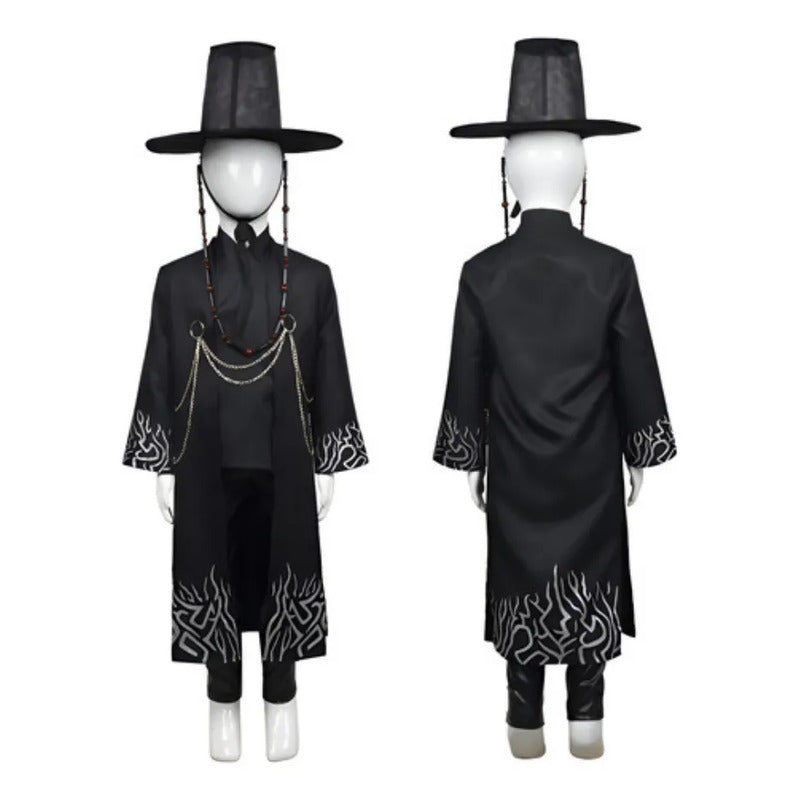 Disfraz Saja Boys K- Pop Cosplay Niños Negro 10-12